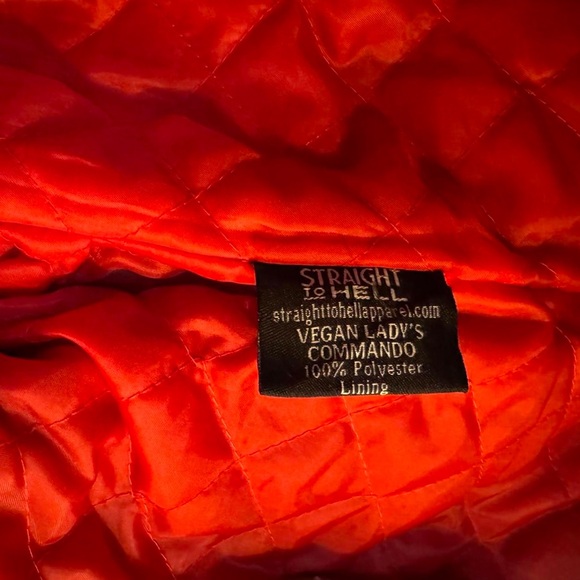 Straight To Hell vegan leather commando jacket - Picture 7 of 8